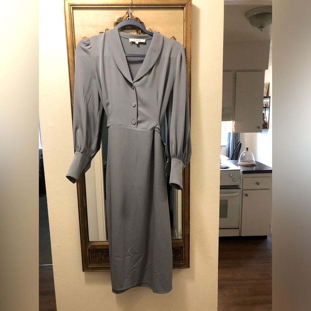 Simple Retro Collared Dress